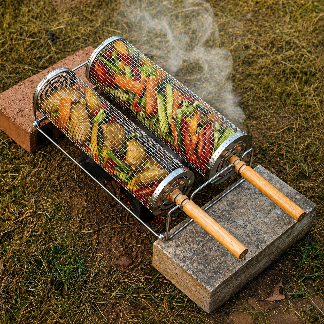 Premium Stainless Steel BBQ Grill Basket