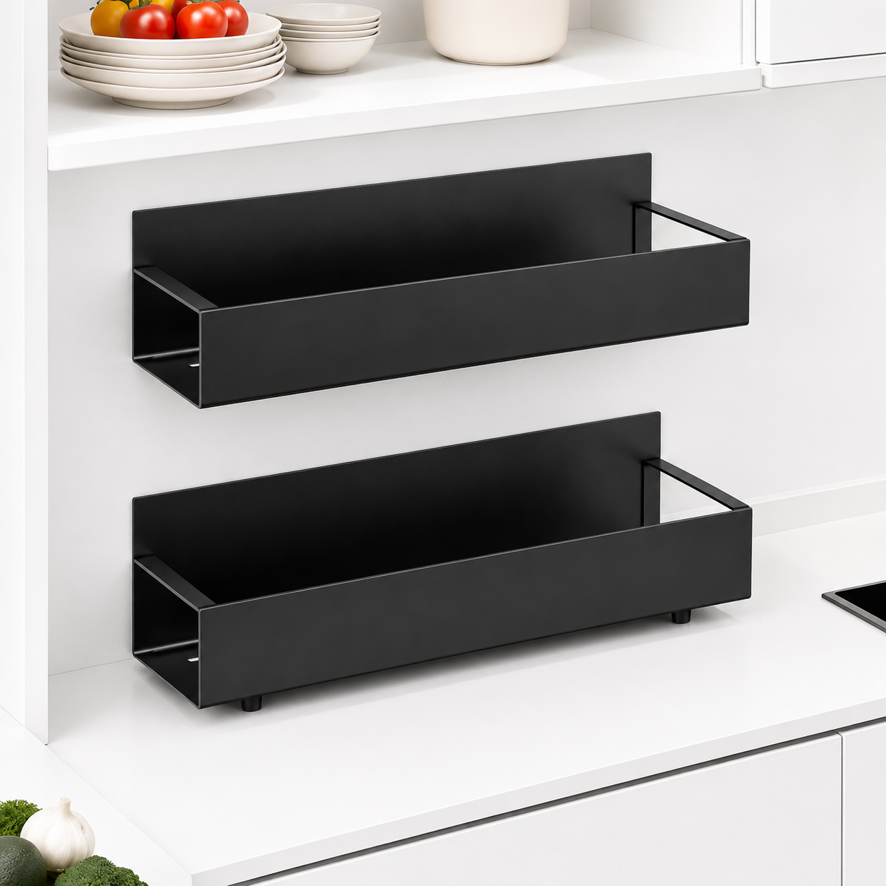Magnetic Fridge Storage Shelf | No-Drill Kitchen Organizer